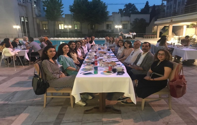 Traditional  iftar dinner of the group was held at ITU Havuzbaşı Restaurant Maçka, on May 28, 2019